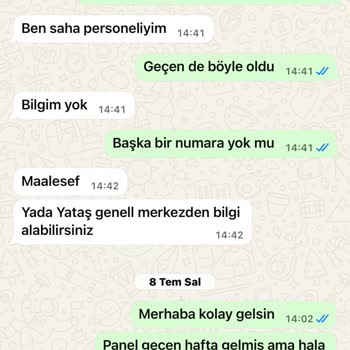 Yataş Servisinden Yanlış Bilgilendirme, İletişim Sorunu Ve Beklenmedik Ek Ücret Talebi