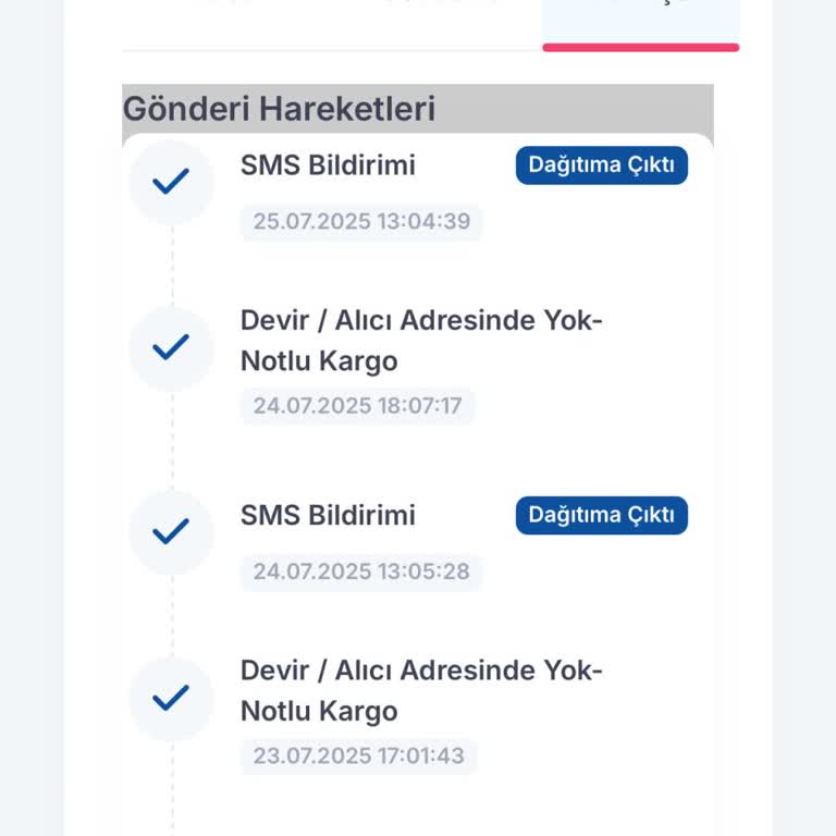 Kargo Teslim Edilmeden Alıcı Adreste Yok Deniyor
