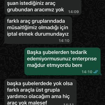 Araç Bulunamaması Ve Kupon İadesi Sorunu Yaşadım
