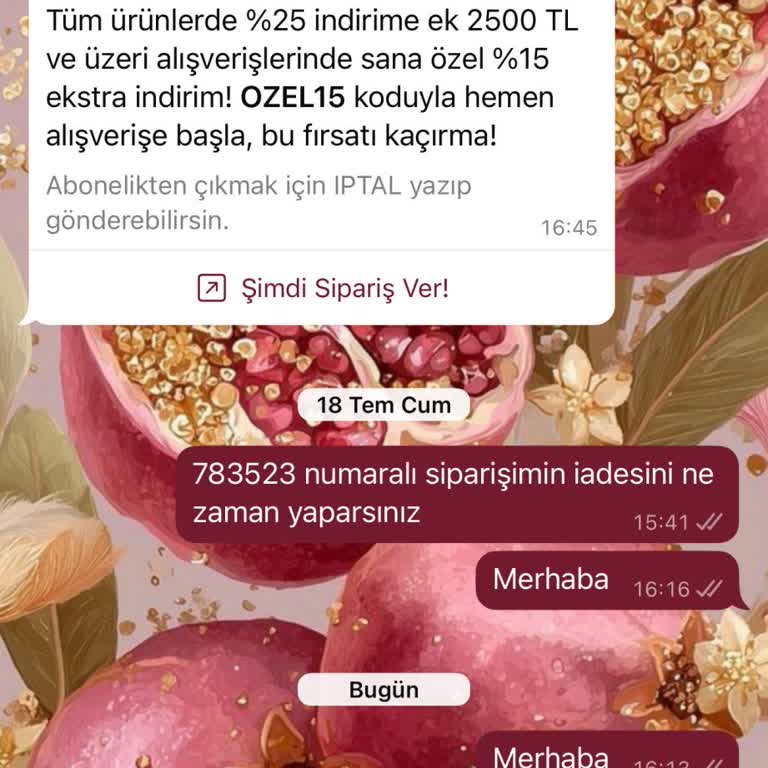 Touche Markasında İade Ve İletişim Sorunu, Kalitesiz Ürün Deneyimi