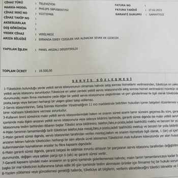 Philips Televizyonumun Ekran Sorunu Çözülmedi, Servis İlgisiz