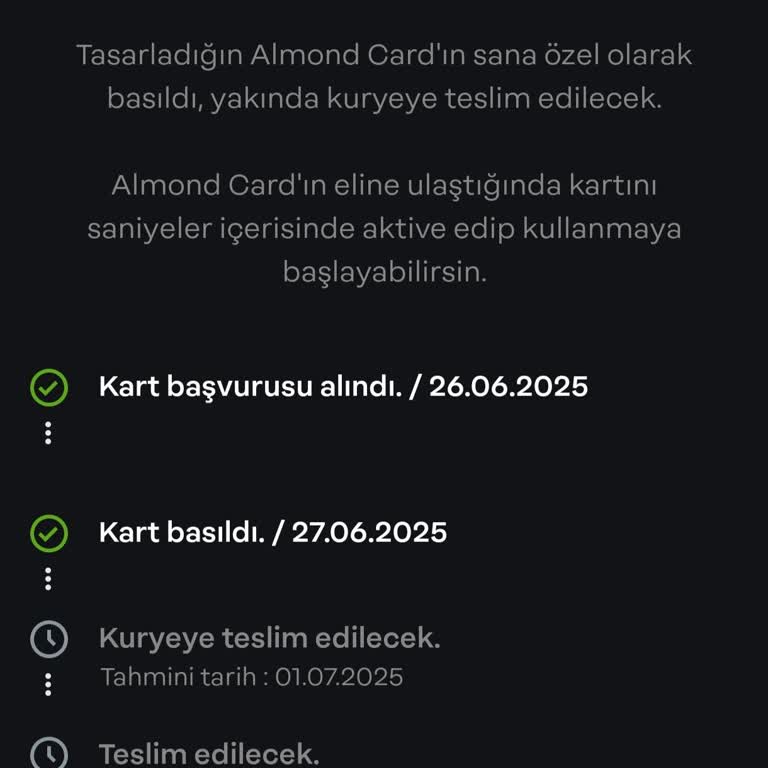 Papara Sipariş Verilen Tasarım Kartın Teslimatında Gecikme Yaşıyorum