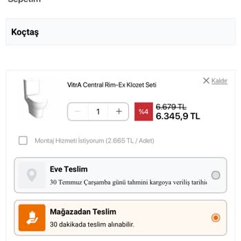 Koçtaş Siparişim İptal Edildi Ürün Hala Satışta Mağdur Edildim