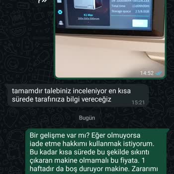 Aldığım 3D Yazıcı 1 Ayda Bozuldu, Mağduriyetim Giderilmiyor