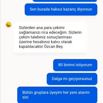 Kazandığım Parayı Ödemeyen Site Ve Kalıcı Hesap Silme Mağduriyeti