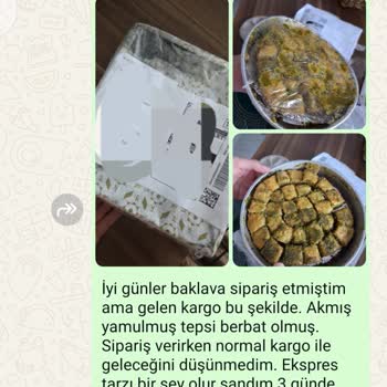 Siparişim Geç Ve Bayat Olarak Teslim Edildi, Şikayetime Cevap Verilmedi