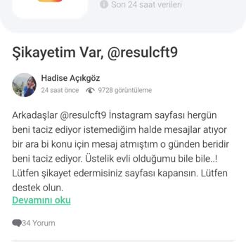 Asılsız İddialarla Hesabımın Kapatılması Talep Ediliyor