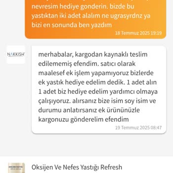 Hediye Yastık Vaadi Yerine Getirilmedi, İletişimde Sorun Yaşadım