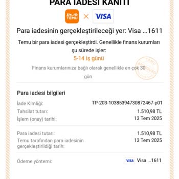 Temu İade Sürecinde Mağduriyet Ve Bloke Sorunu