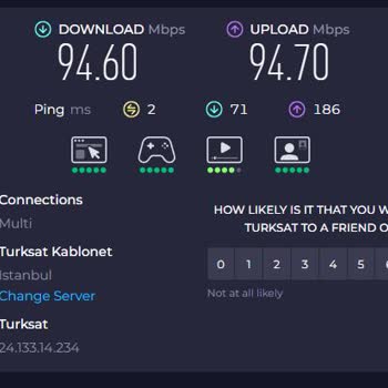 1000 Mbps İnternet Hizmetinde Devamlı Hız Düşüşü Ve Çözüm Eksikliği