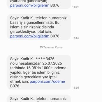 Tanımadığım Firmadan Gelen Ödeme Mesajlarıyla İlgili Endişeliyim