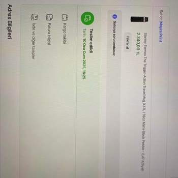 Stanley Termosun Akıtma Sorunu Ve Yanlış Ürün Gönderimiyle Yaşanan Mağduriyet
