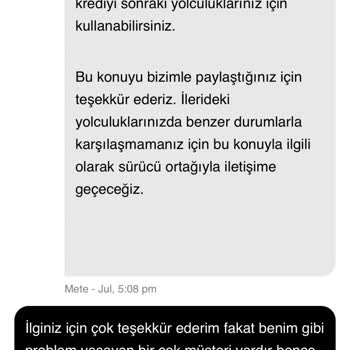 Yolculukta Yanlış Güzergah Ve İndirim Uygulanmadı Hesap Kilitlendi