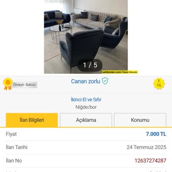 Koltuk Takımı Alımında İade Ve Para İadesi Sorunu