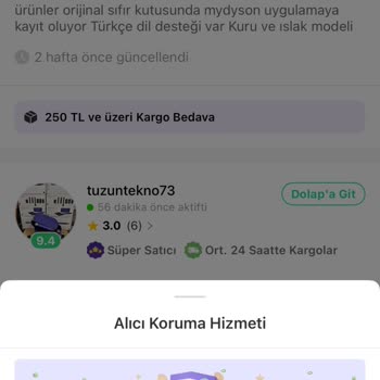 Dolap Uygulamasında Geç Teslimat Ve Sahte Ürün Mağduriyeti