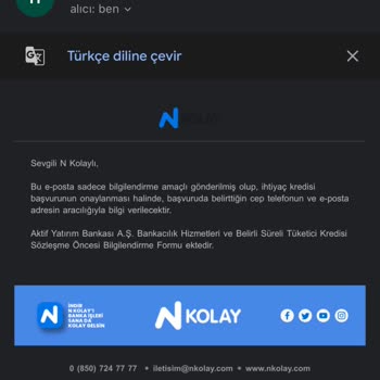 Nkolay Onayım Olmadan Kredi Başvurusu Mailleri Alıyorum Ve Sorunum Çözülmüyor