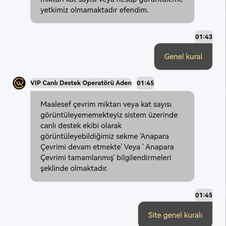 Casinowon Sitesinde Çekim Talebim Reddedildi Çevrim Şartı Artırıldı