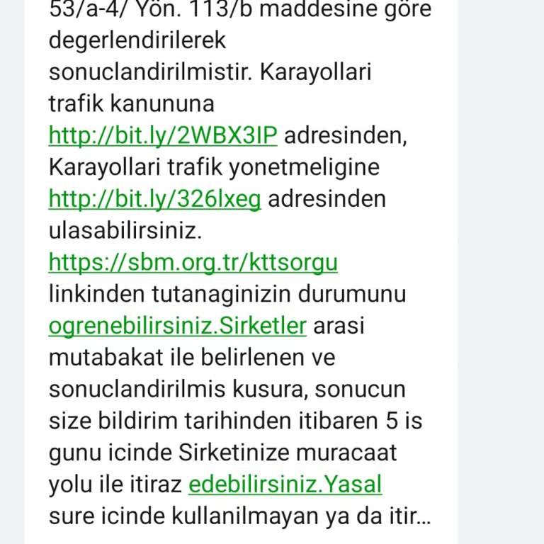 Bana Ait Olmayan Araca Trafik Cezası Bildirimi Geldi