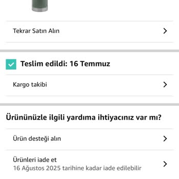 Stanley Termosum Ezik Geldi Garanti Kapsamına Alınmıyor