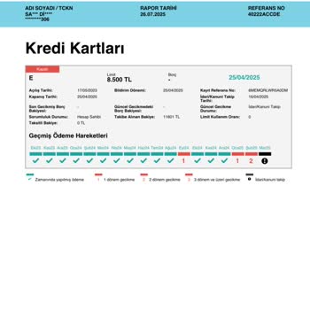 Findeks Raporundaki Kanuni Takip Kaydı Mağduriyeti