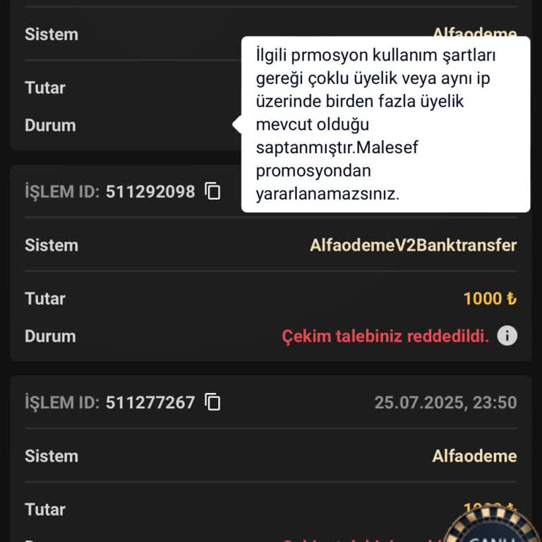 Bahiscasino Deneme Bonusu Kazancım Haksız Yere Ödenmedi