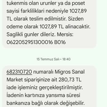 Eksik Teslimat Ve Yanıltıcı İade Süreci Hayal Kırıklığı Yarattı