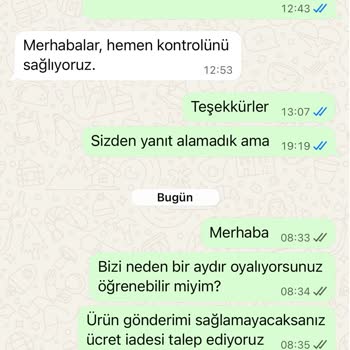 Sipariş Verilen Bulaşık Makinesi Sepeti Bir Ay Geçmesine Rağmen Gönderilmedi