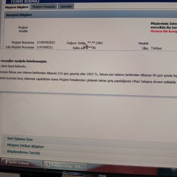 Türk Telekom'da Görünen Borç Nedeniyle İşlem Yapamıyorum