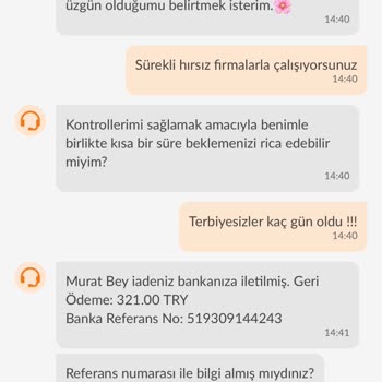 Siparişim Teslim Edilmedi, İade Yapılmadı