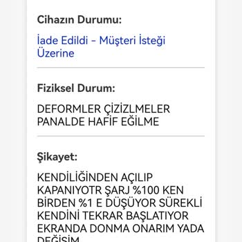 Garanti Sürecinde Bilgim Dışında Onay Verilerek Telefonum İade Edildi