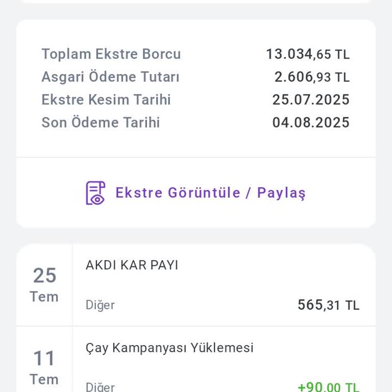 Kredi Kartı Akdi Kar Payı Kesintisi Mağduriyeti