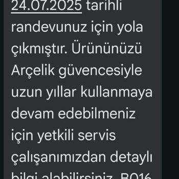 Arçelik Servisi Randevuya Gelmiyor, Sorun Çözülmüyor