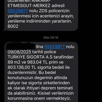 Kapatılan Konut Kredisine Ait DASK Poliçesinin Habersiz Yenilenmesi Ve Ücret İadesi Talebi