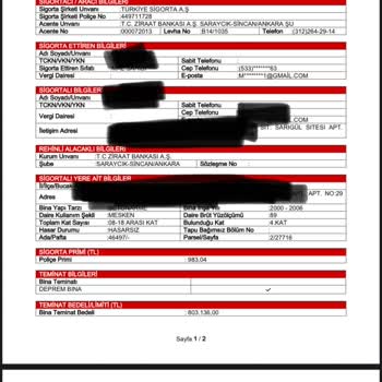 Kapatılan Konut Kredisine Ait DASK Poliçesinin Habersiz Yenilenmesi Ve Ücret İadesi Talebi