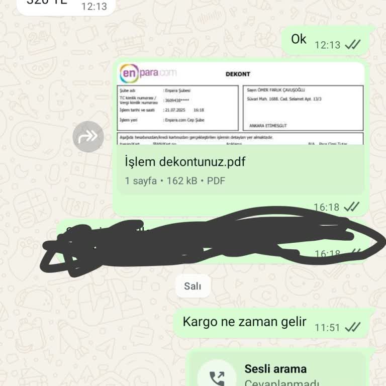 Yedek Parça Talebime Yanıt Alamadım
