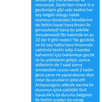 Basel Havalimanında Yaşanan Mağduriyet Ve Bilet Ücreti Sorunu