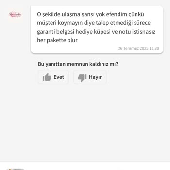 Garanti Sonrası Eksik Ve Alakasız Ürün Gönderimi Mağduriyeti
