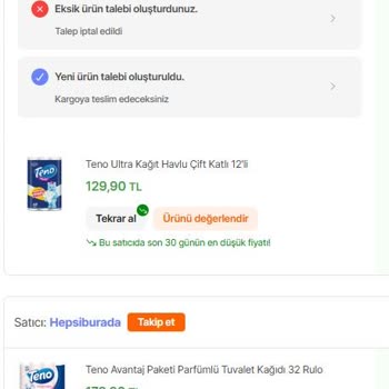 Eksik Gönderilen Ürün İçin Çözüm Sunulmuyor