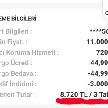 Yanlış Ürün Gönderildi Üstüne Hizmet Bedeli Kesildi