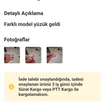 Yanlış Ürün Gönderildi Üstüne Hizmet Bedeli Kesildi