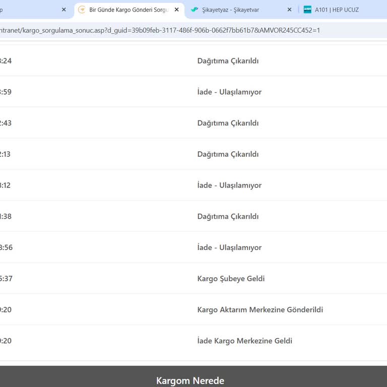 Kargom Teslim Edilmedi Ücretim Ve Ürünüm Ortada Yok