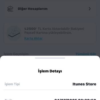 Bilgim Dışında İtunes Store'dan Yüksek Tutarlı İşlem