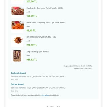 Aldığım Siirt Fıstıklarının Çoğu Bozuk Ve Lezzetsiz Çıktı