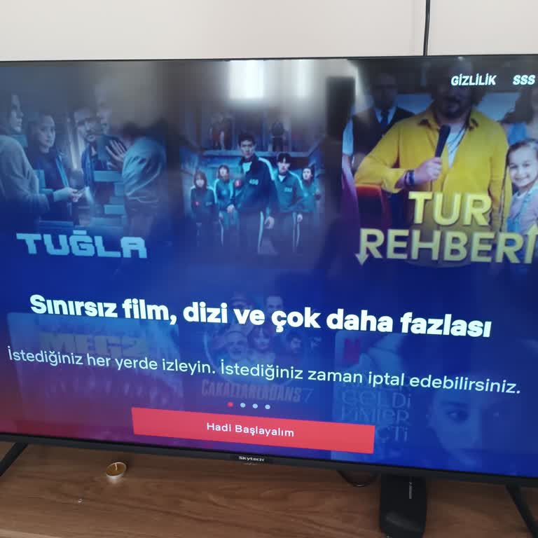 Skytech Akıllı TV'de Netflix Uygulaması Açılmıyor, Ekran Donuyor