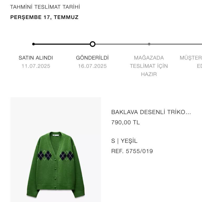 Zara Siparişim 15 Gündür Teslim Edilmedi Mağduriyet Yaşıyorum