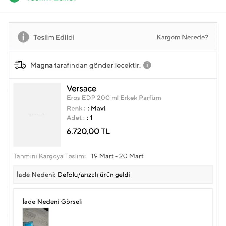 Aldığım Parfümün Orijinalliği Konusunda Mağdur Edildim