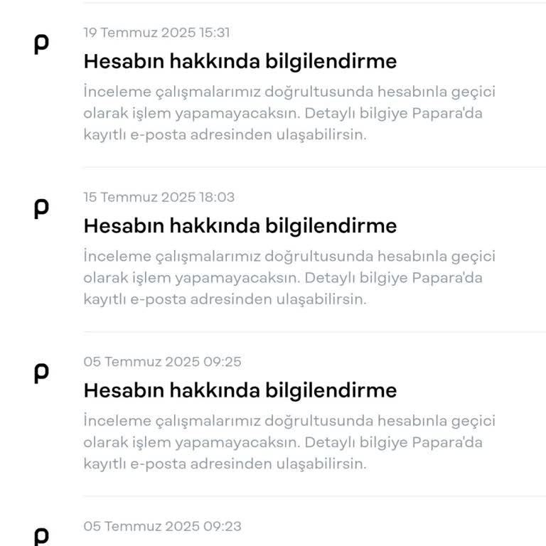 Papara Hesabım 53 Gündür İnceleniyor Çözüm Yok