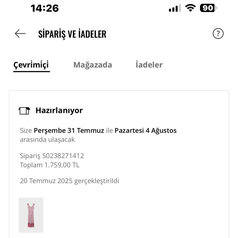 Stokta Olan Elbisem Neden Hâlâ Kargolanmadı?