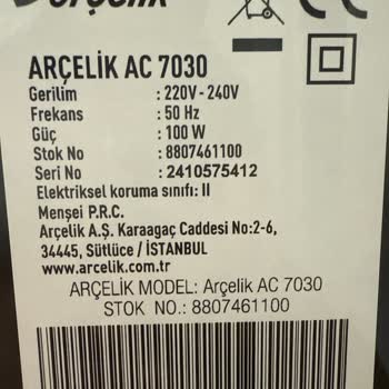 Arçelik Bayisinden Alınan Üründe Yanlış Bilgilendirme Ve İade Sorunu