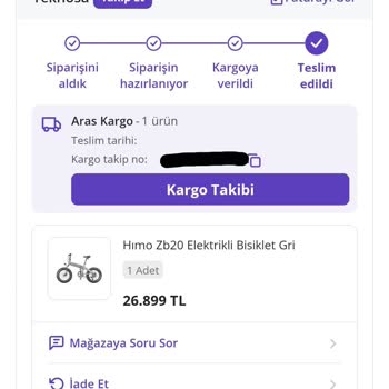 Yanlış Bisiklet Modeli Gönderimi Ve İlgisiz Müşteri Hizmeti